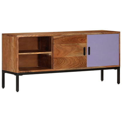 TV-Møbel Honningbrun TV-benk og Grå 110x30x50 cm heltre akasie