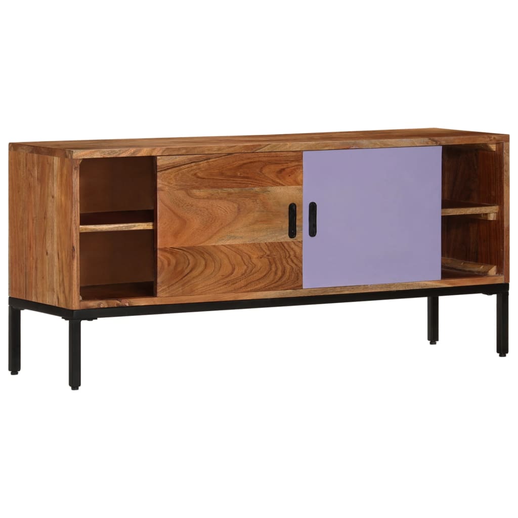 TV-Møbel Honningbrun TV-benk og Grå 110x30x50 cm heltre akasie
