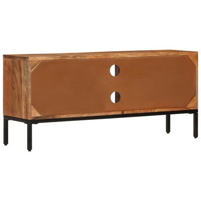 TV-Møbel Honningbrun TV-benk og Grå 110x30x50 cm heltre akasie