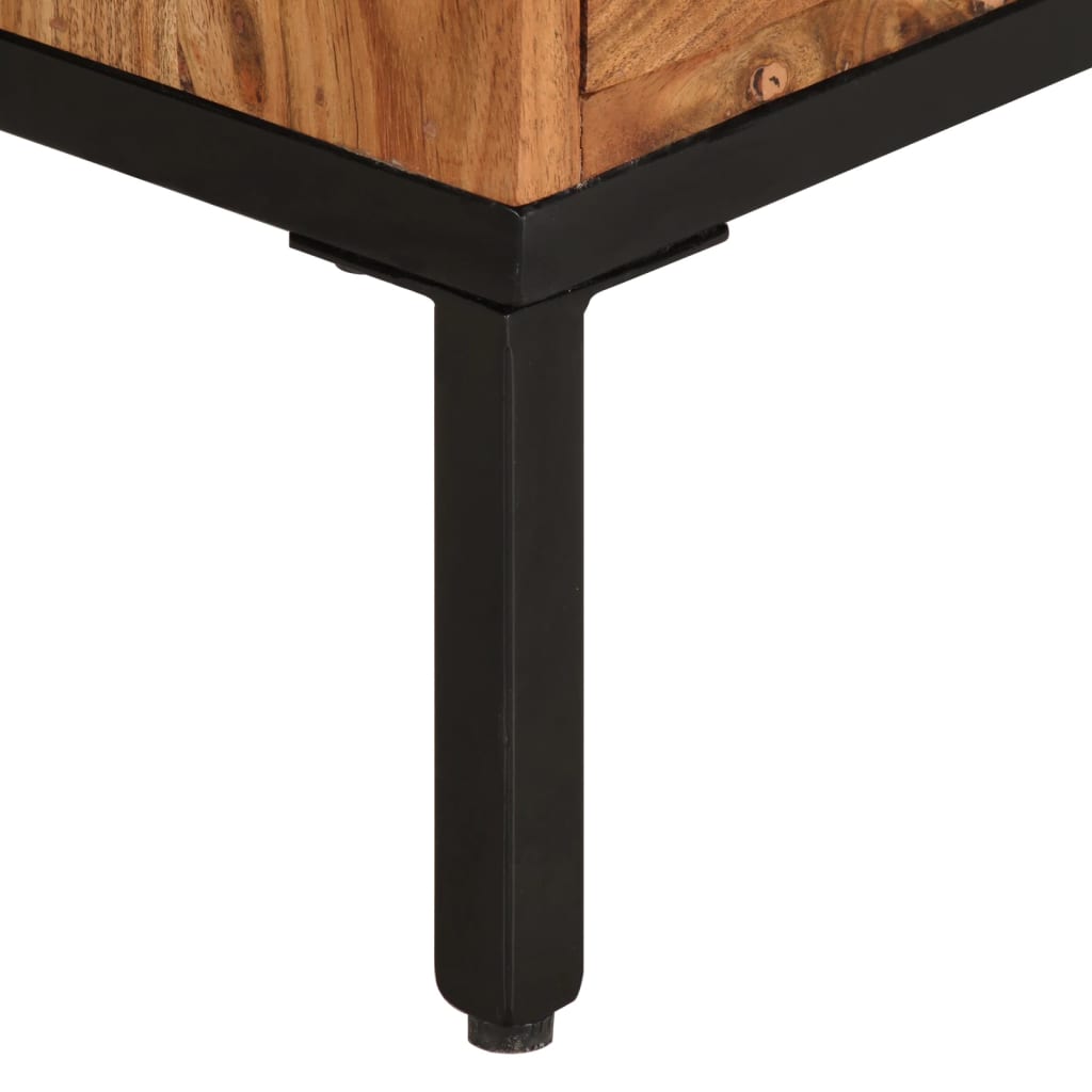 TV-Møbel Honningbrun TV-benk og Grå 110x30x50 cm heltre akasie