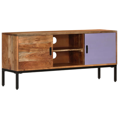 TV-Møbel Honningbrun TV-benk og Grå 110x30x50 cm heltre akasie