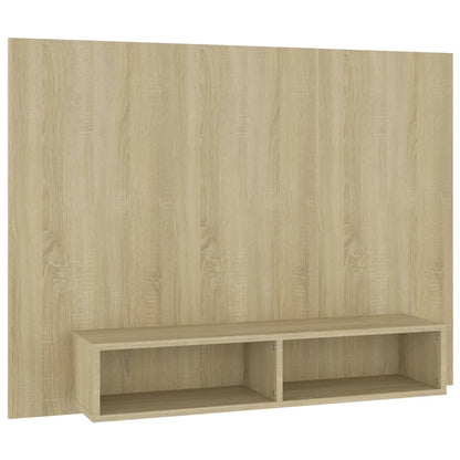 Veggmontert TV-benk sonoma eik 120x23,5x90 cm konstruert tre