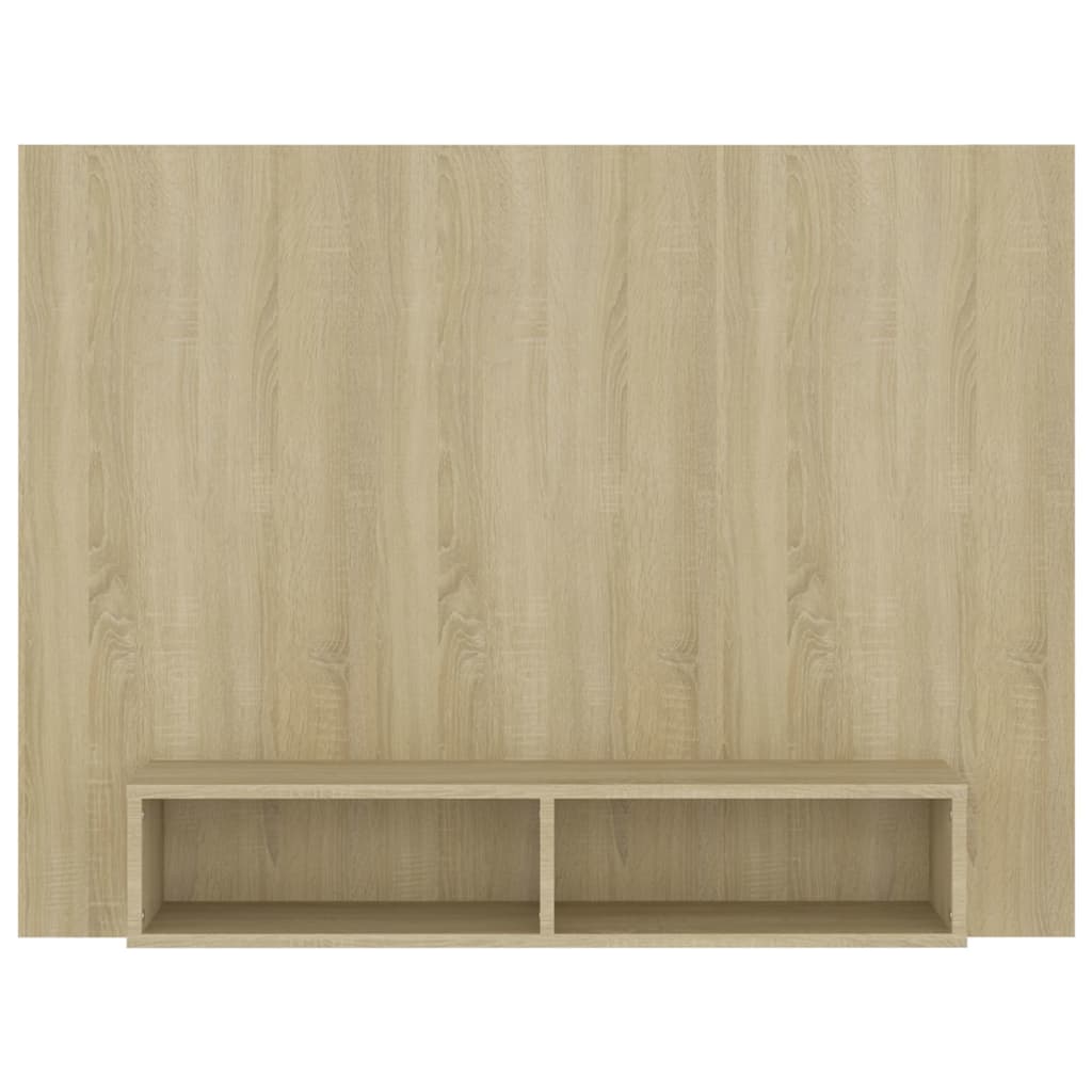 Veggmontert TV-benk sonoma eik 120x23,5x90 cm konstruert tre