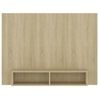 Veggmontert TV-benk sonoma eik 120x23,5x90 cm konstruert tre