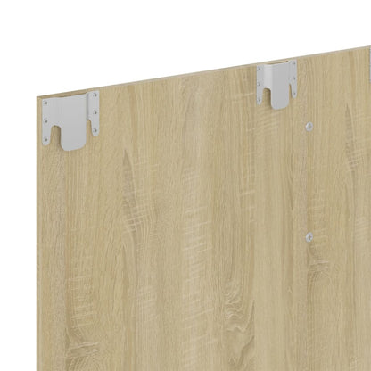 Veggmontert TV-benk sonoma eik 120x23,5x90 cm konstruert tre