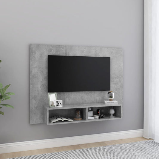 TV-Møbel Betonggrå TV-benk 120x23,5x90 cm