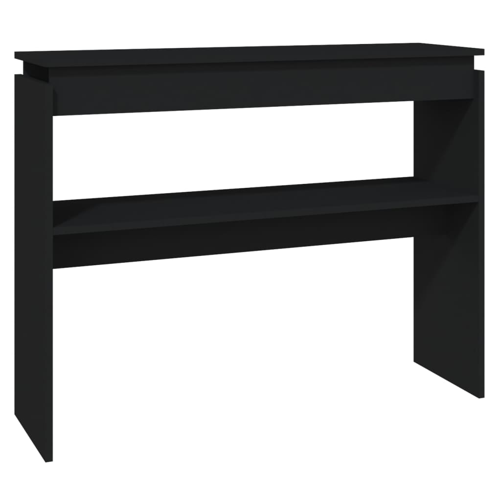 Avlastningsbord Konsollbord Svart 102x30x80 cm