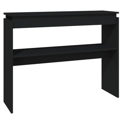 Avlastningsbord Konsollbord Svart 102x30x80 cm