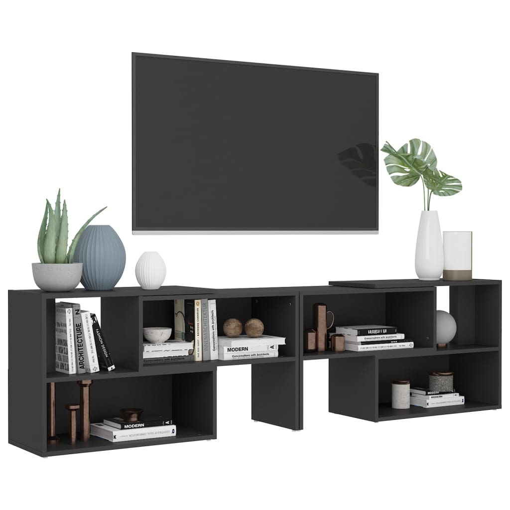 TV-Møbel Grå TV-benk 149x30x52 cm