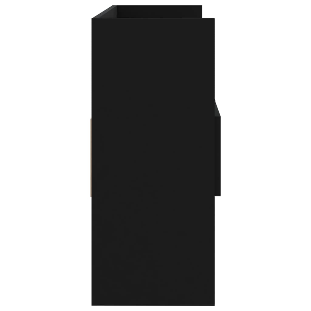 Skjenk Svart 105x30x70 cm