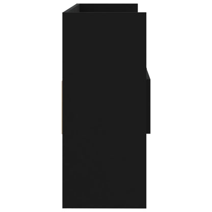 Skjenk Svart 105x30x70 cm