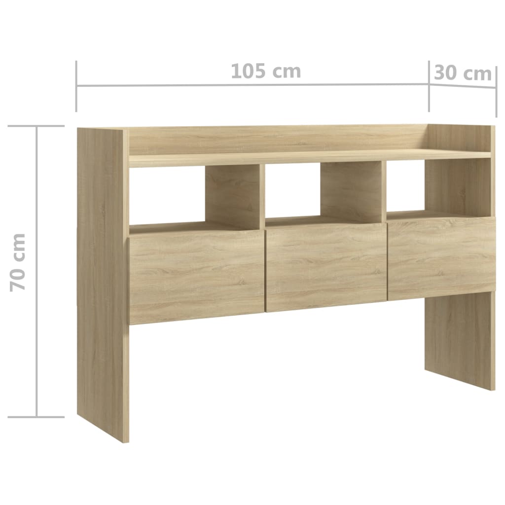 Skjenk Sonoma Eik 105x30x70 cm