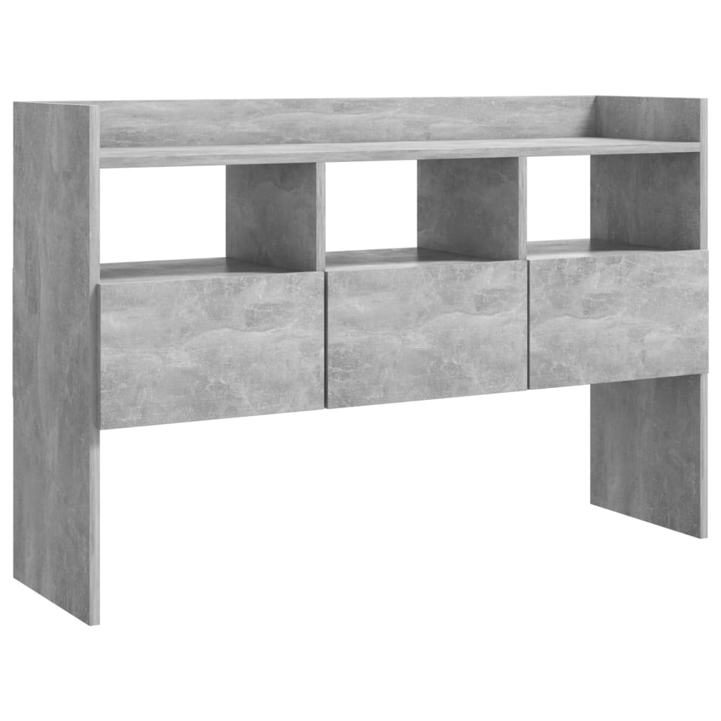 Kommode Betonggrå 105x30x70 cm