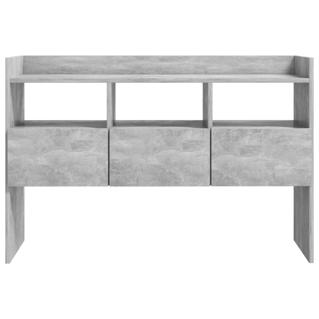 Kommode Betonggrå 105x30x70 cm