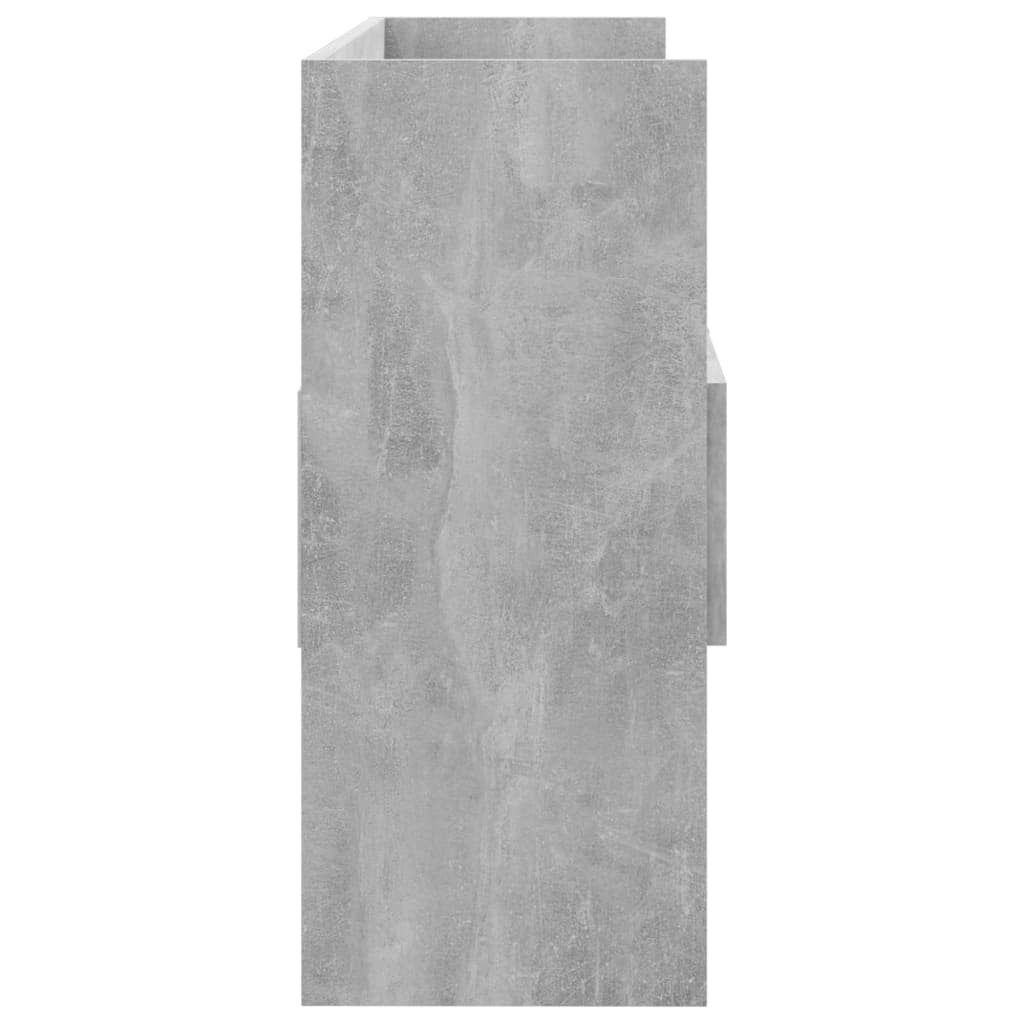 Kommode Betonggrå 105x30x70 cm