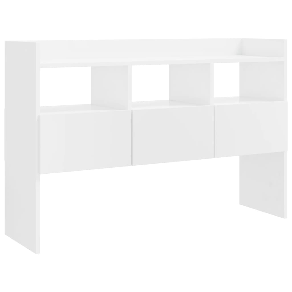 Skjenk Høyglans Hvit 105x30x70 cm