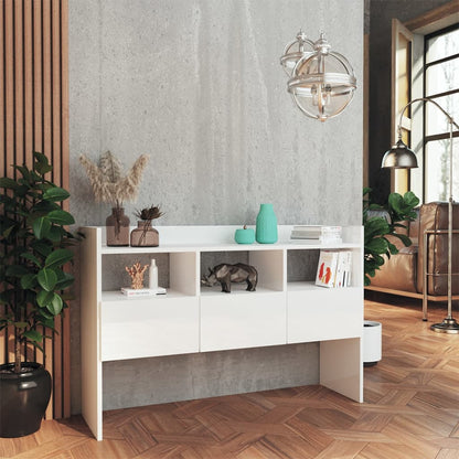 Skjenk Høyglans Hvit 105x30x70 cm