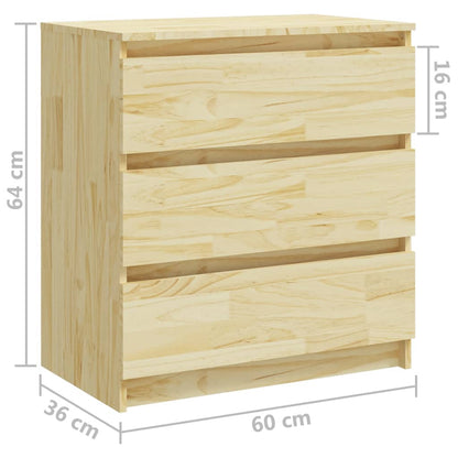 Nattbord Sengbord Tre 60x36x64 cm heltre furu