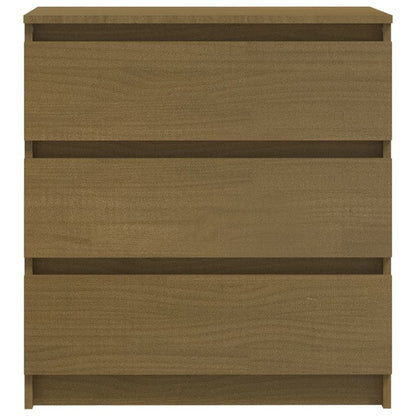 Nattbord Sengbord Honningbrun 60x36x64 cm heltre furu