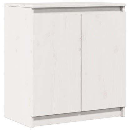 Skap Hvit 60x36x65 cm heltre furu
