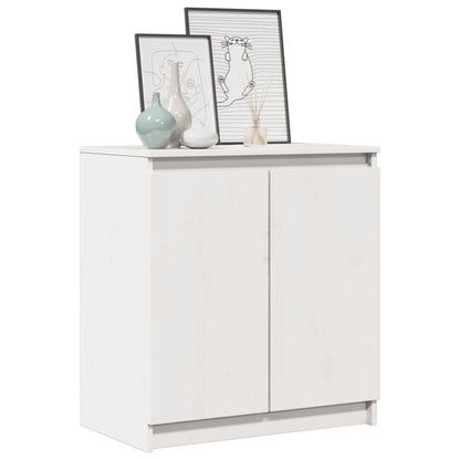 Skap Hvit 60x36x65 cm heltre furu