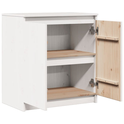 Skap Hvit 60x36x65 cm heltre furu