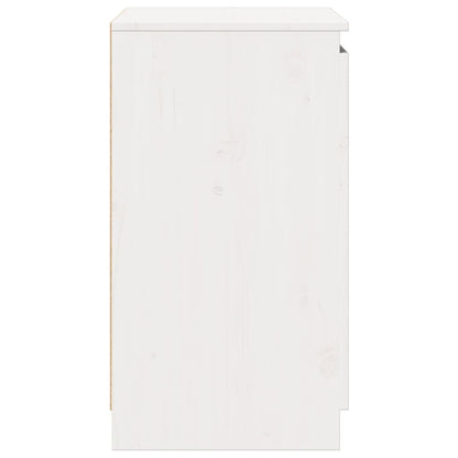 Skap Hvit 60x36x65 cm heltre furu