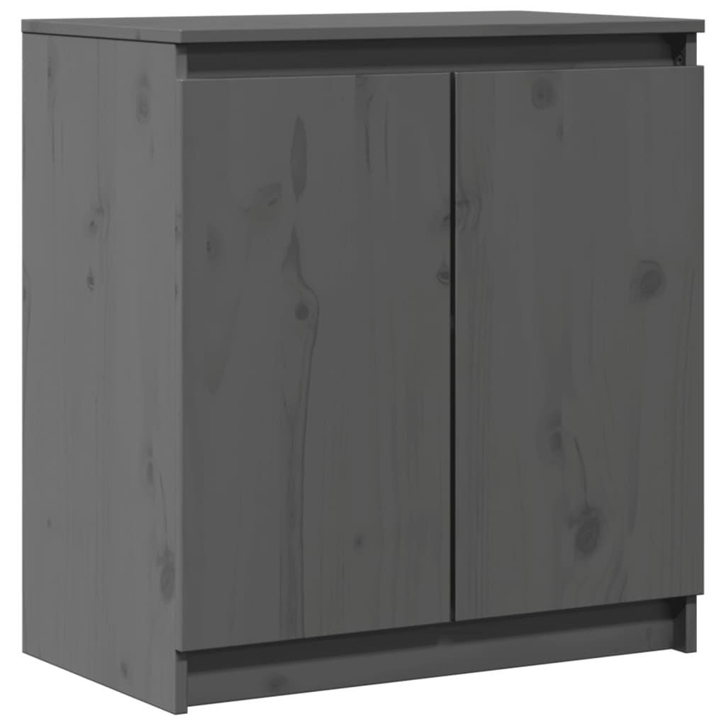 Skap Grå 60x36x65 cm heltre furu