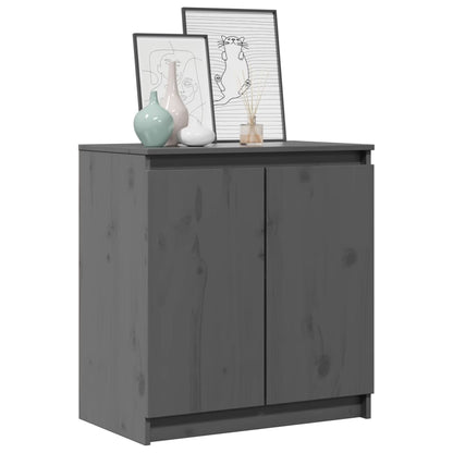Skap Grå 60x36x65 cm heltre furu