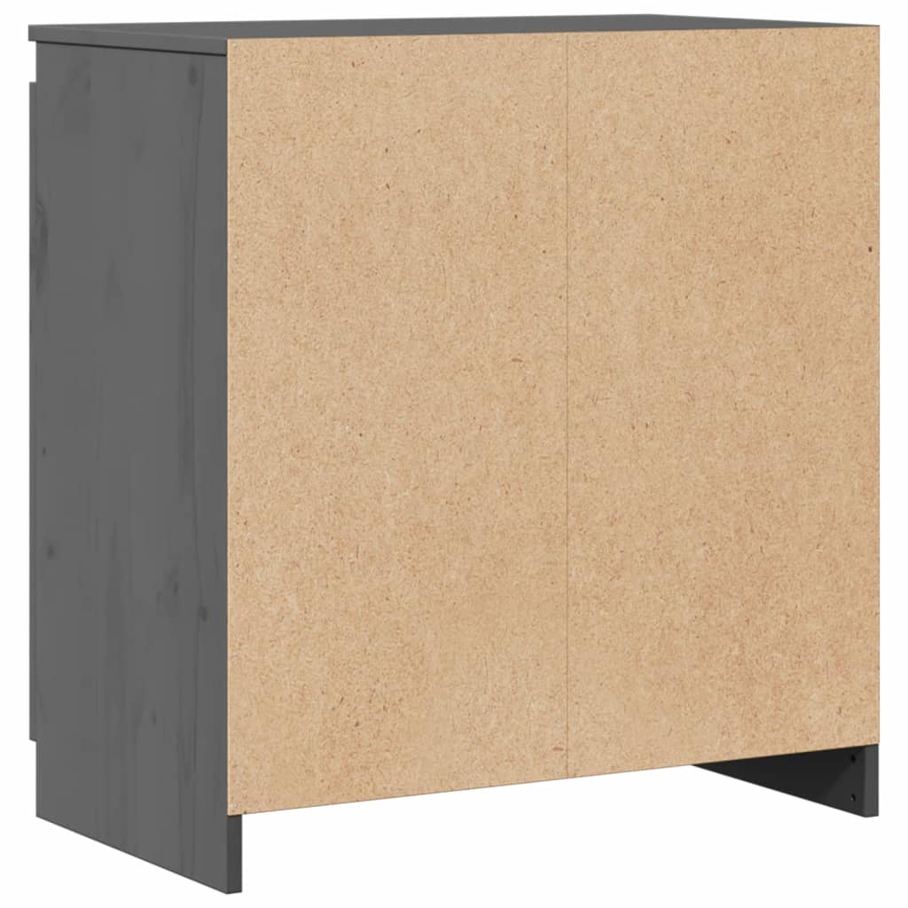 Skap Grå 60x36x65 cm heltre furu