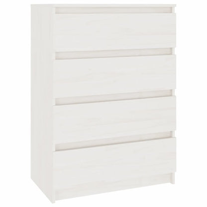 Kommode Hvit 60x36x84 cm heltre furu