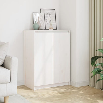 Skjenk Hvit 60x36x84 cm heltre furu