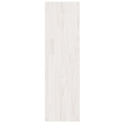 Bokhylle Hvit Romdeler 40x30x103,5 cm heltre furu