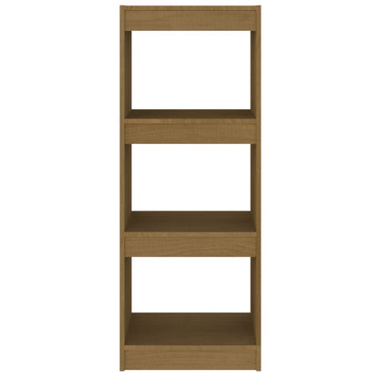 Bokhylle Honningbrun Romdeler 40x30x103,5 cm heltre furu