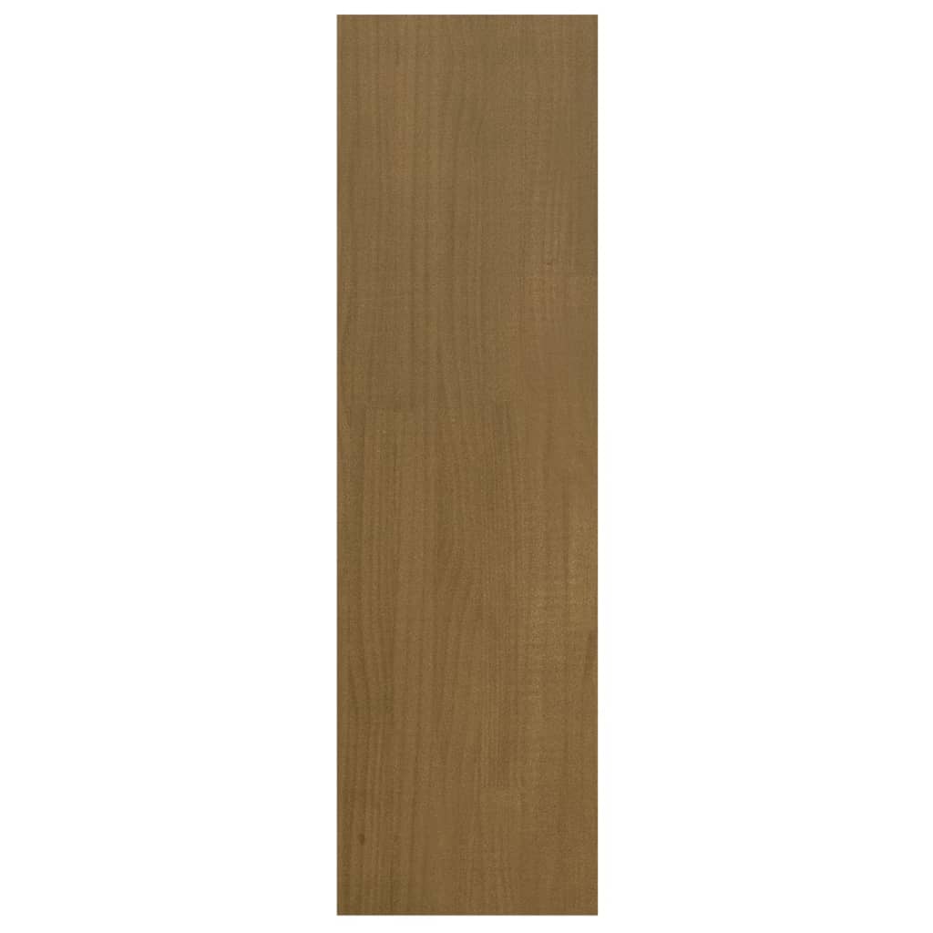 Bokhylle Honningbrun Romdeler 40x30x103,5 cm heltre furu