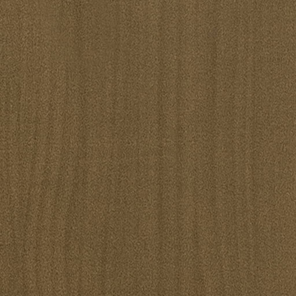Bokhylle Honningbrun Romdeler 40x30x103,5 cm heltre furu
