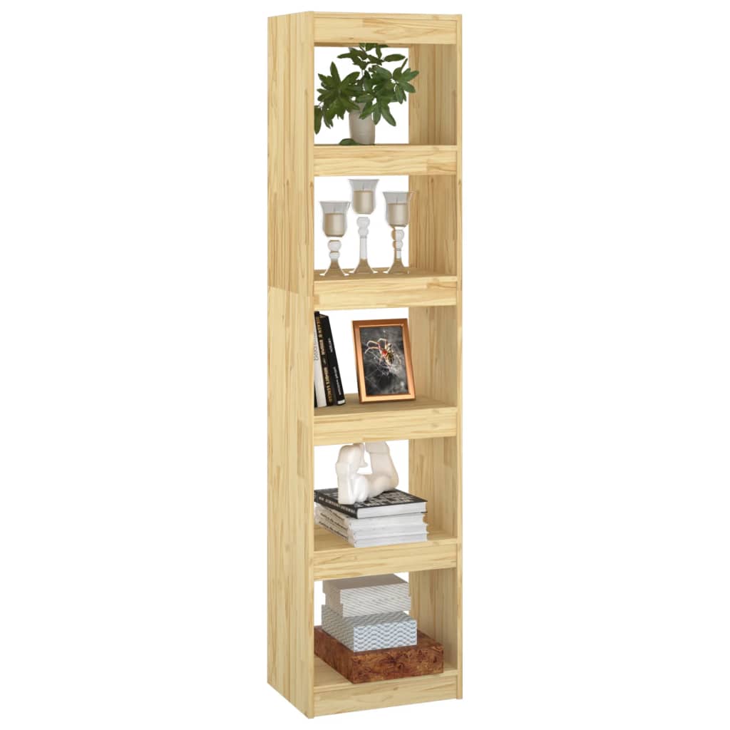 Bokhylle DIV. Romdeler 40x30x167,5 cm heltre furu