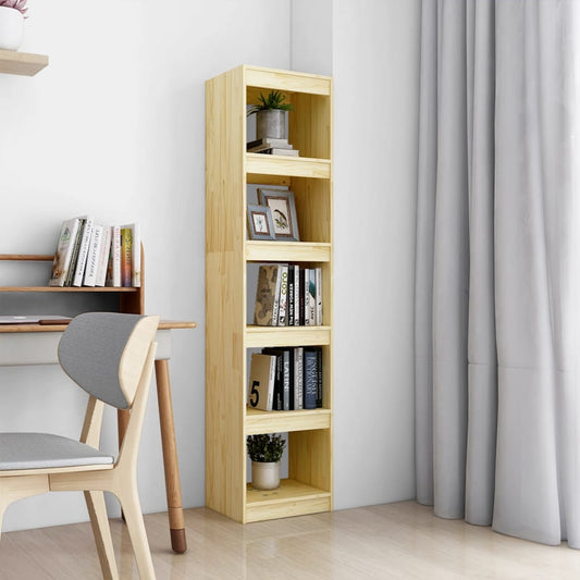 Bokhylle DIV. Romdeler 40x30x167,5 cm heltre furu