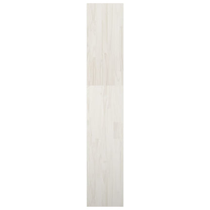 Bokhylle Hvit Romdeler 40x30x167,5 cm heltre furu