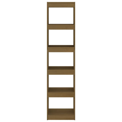 Bokhylle Honningbrun Romdeler 40x30x167,5 cm heltre furu