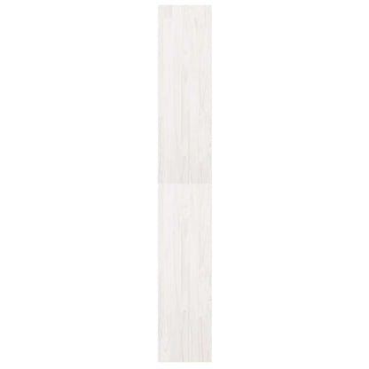 Bokhylle Hvit Romdeler 40x30x199 cm heltre furu