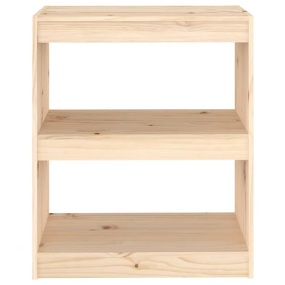 Bokhylle/romdeler 60x30x71,5 cm heltre furu