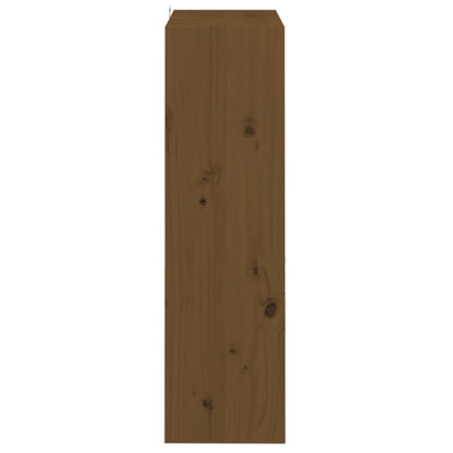 Bokhylle Honningbrun Romdeler 60x30x103,5 cm heltre furu