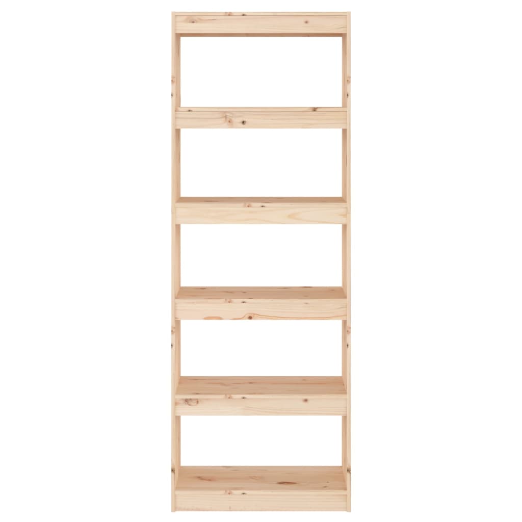 Bokhylle Tre Romdeler 60x35x167 cm heltre furu
