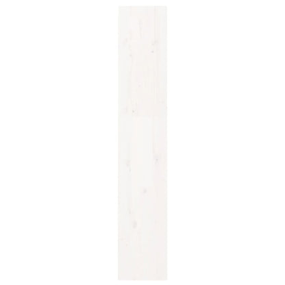 Bokhylle Hvit Romdeler 60x30x167,5 cm heltre furu