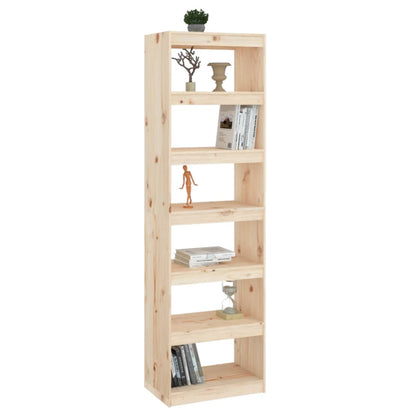 Bokhylle Tre Romdeler 60x30x199,5 cm heltre furu