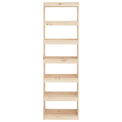 Bokhylle Tre Romdeler 60x30x199,5 cm heltre furu