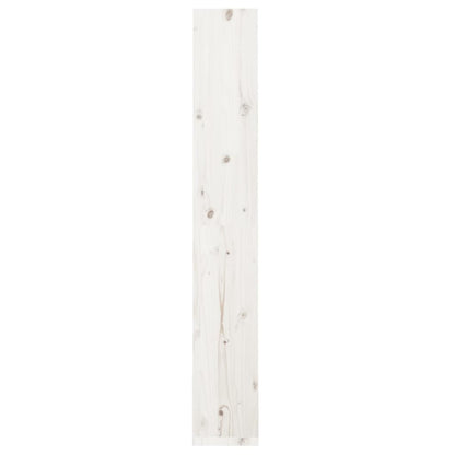 Bokhylle Hvit Romdeler 60x30x199,5 cm heltre furu
