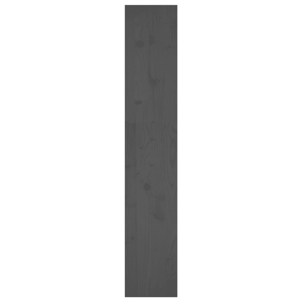 Bokhylle Grå Romdeler 80x30x167,4 cm heltre furu