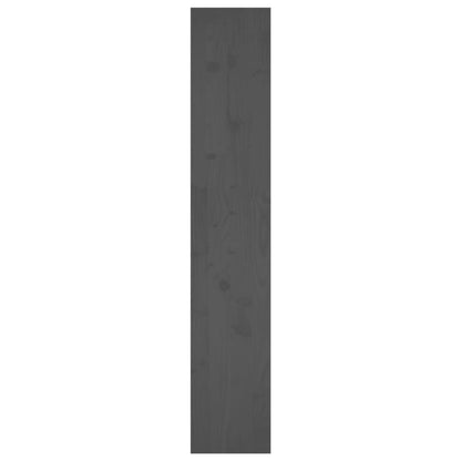 Bokhylle Grå Romdeler 80x30x167,4 cm heltre furu